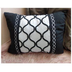 Target Hannah Floral black and white art deco decor throw pillow
